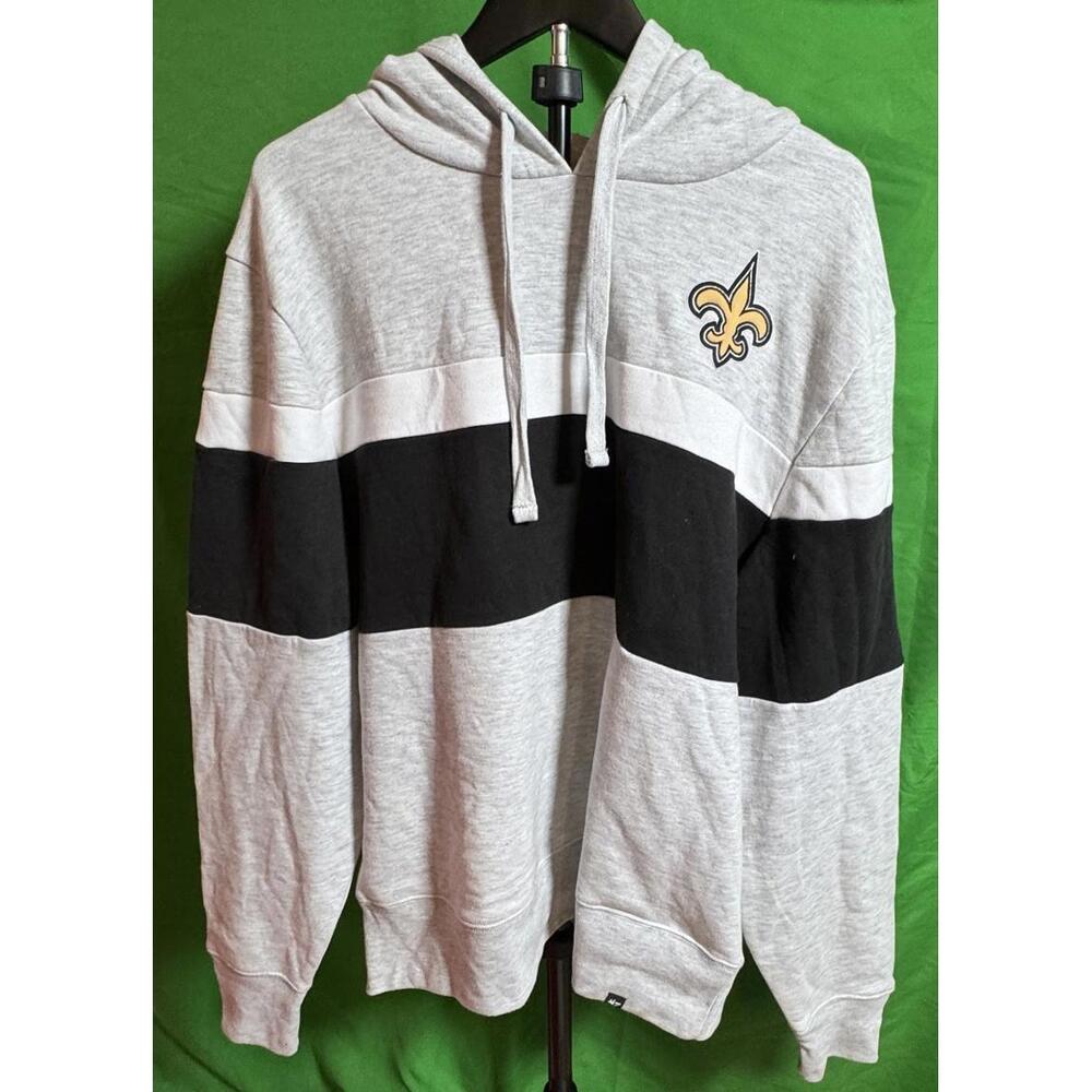 '47 Brand New Orleans Saints Gray Hoodie Hooded Sweatshirt Men's Large NWT